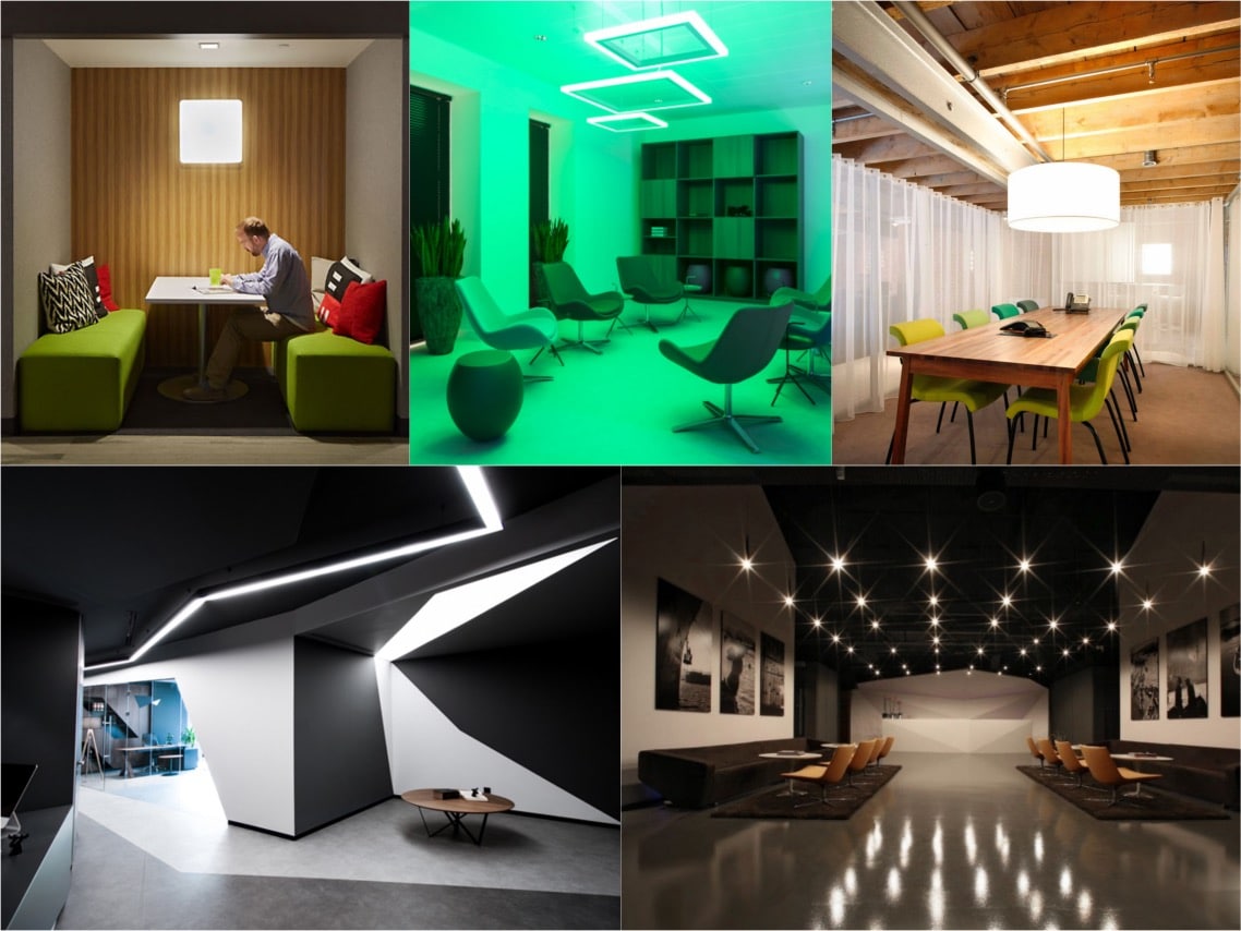 Five different approaches to Office Lighting Design - Spaceist Blog