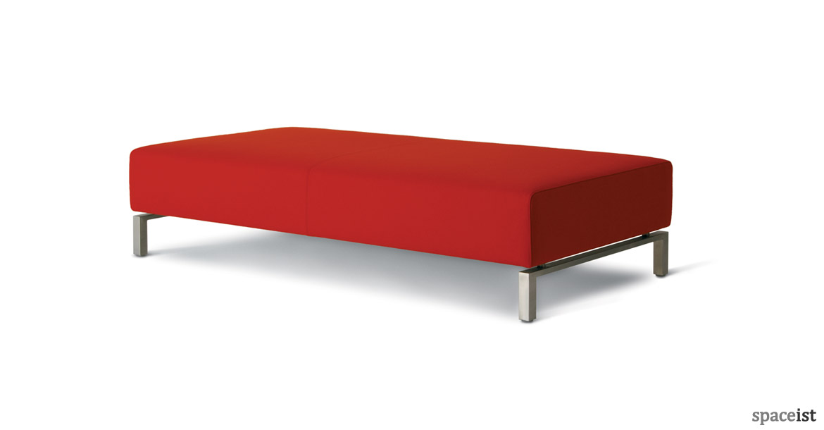 93 large low office reception stool in red
