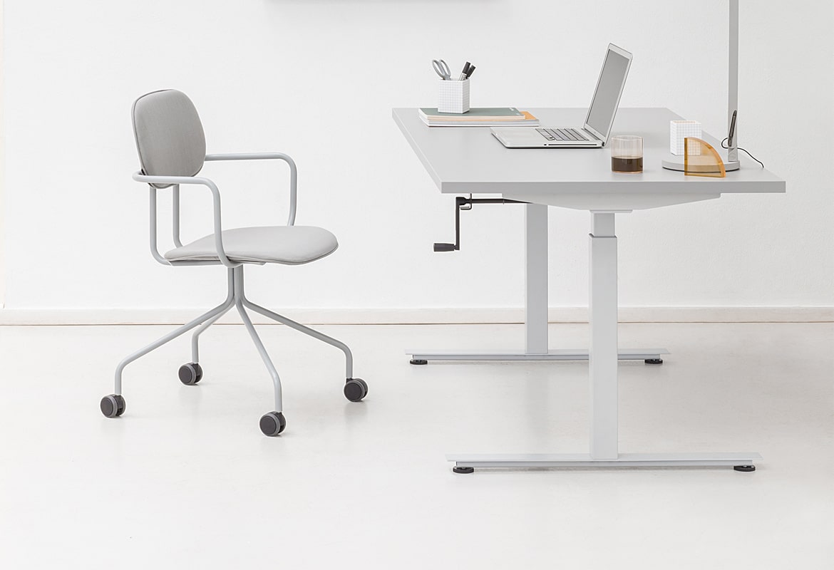 Adjustable Desk White