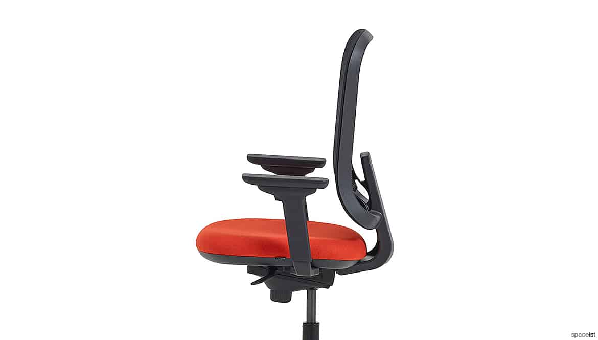 Red + Black Office Swivel Chair