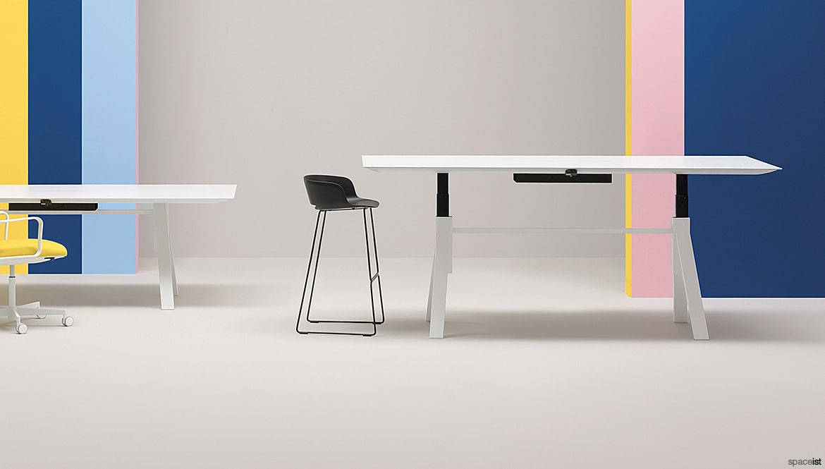 Large Height Adjustable Meeting Table