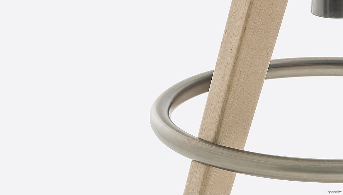 Wood + Steel Stool Closeup