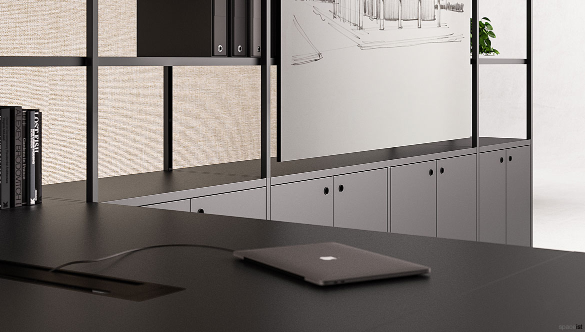 Black Office Cabinets