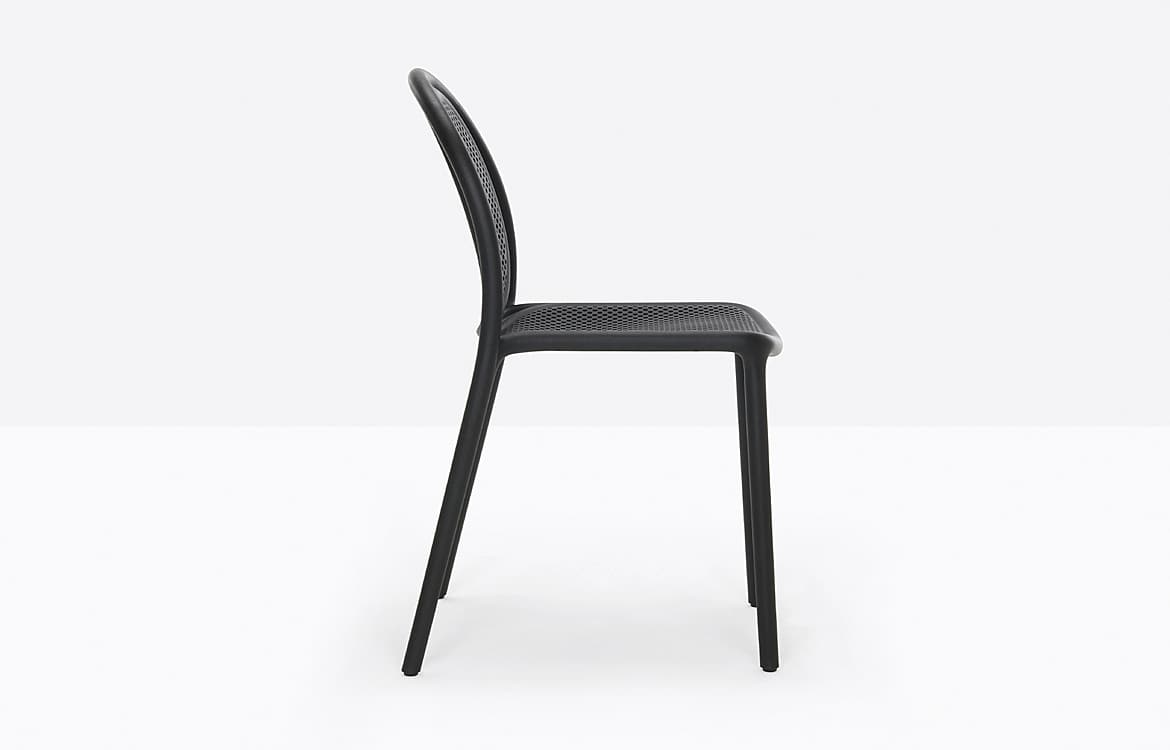Black Mesh Cafe Chair