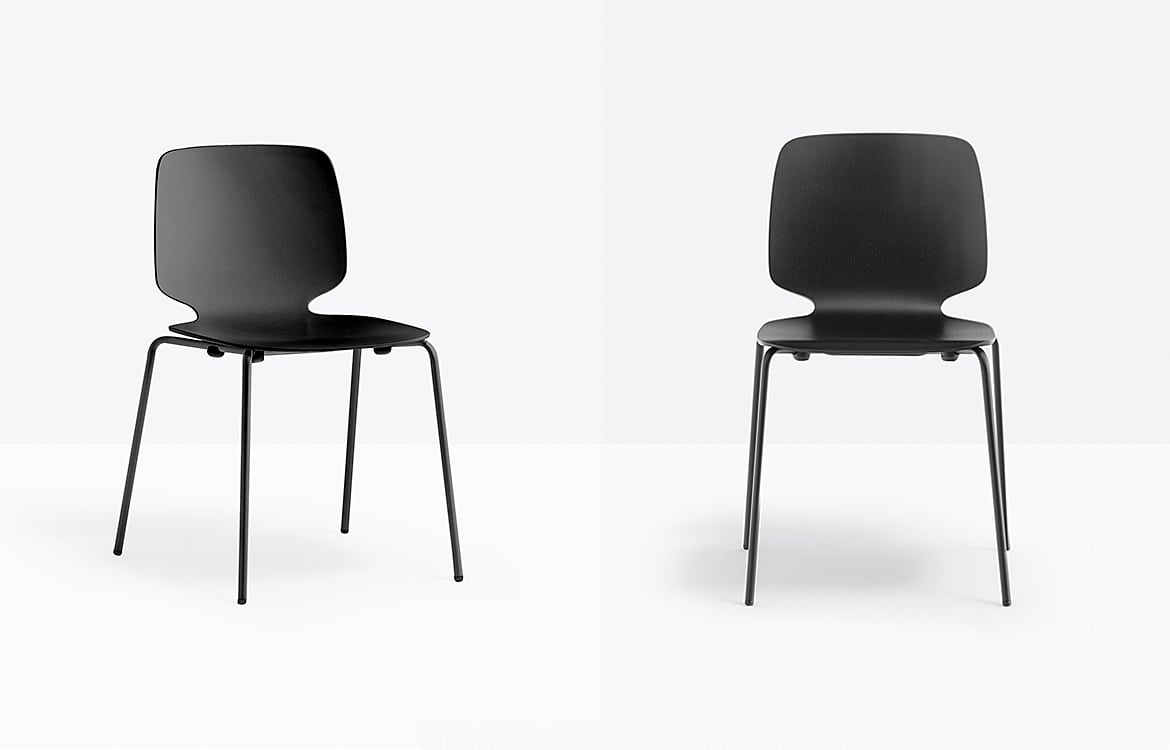 Black cafe chair