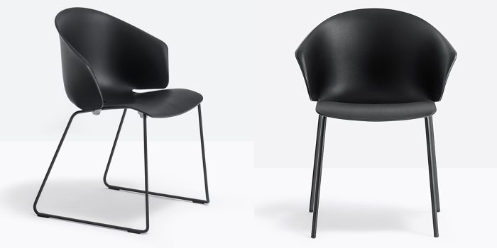 Black cafe chair