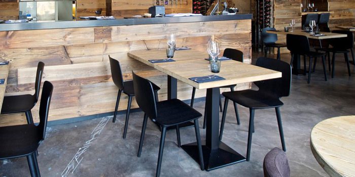 Pedrali Babila black plywood cafe chair