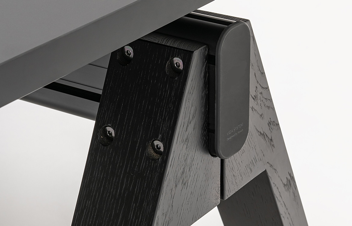 Black executive desk