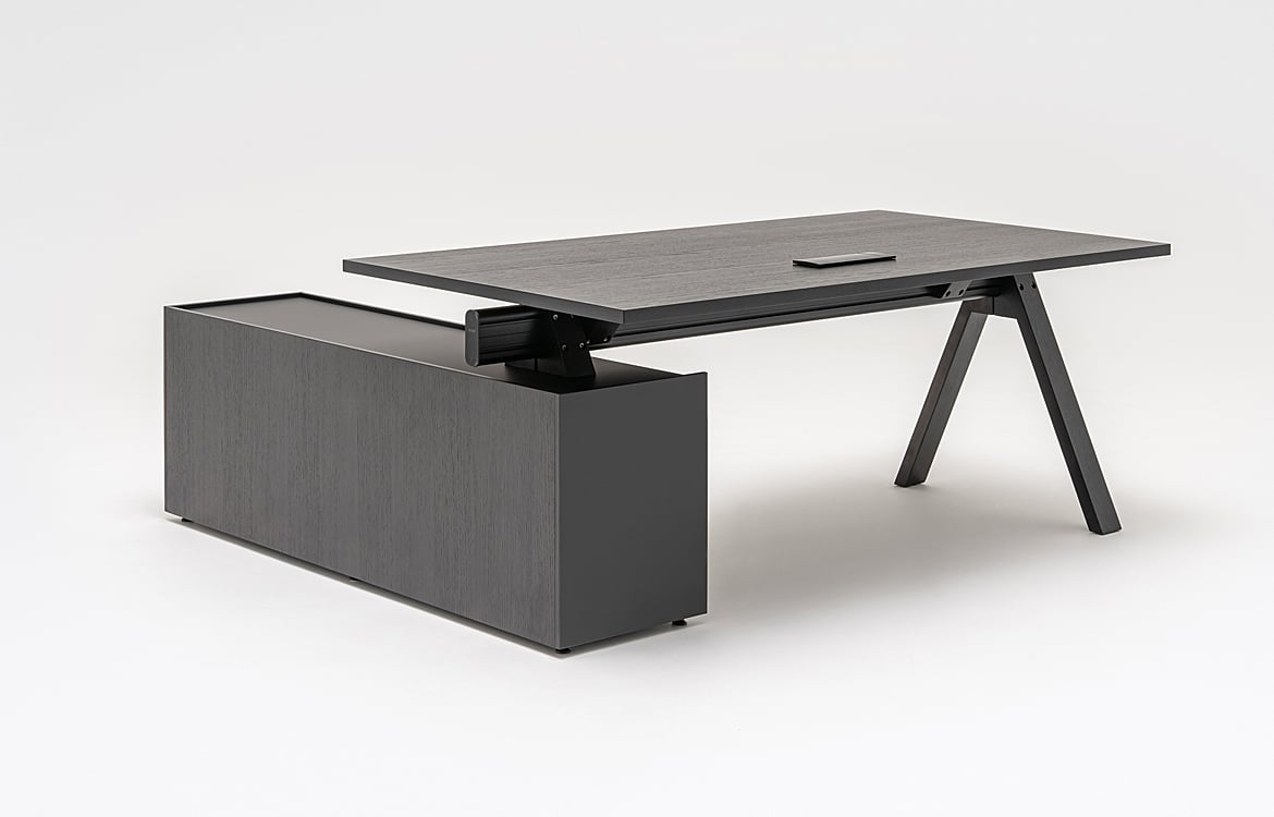 Black executive desk