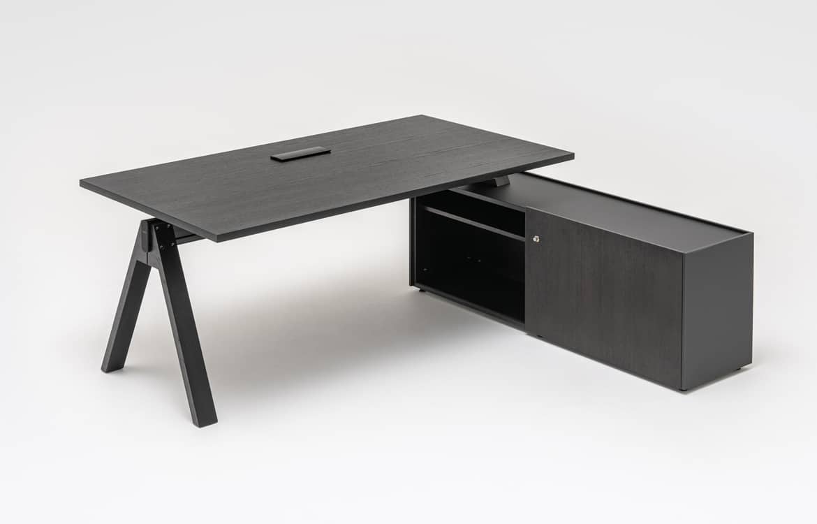 Black executive desk