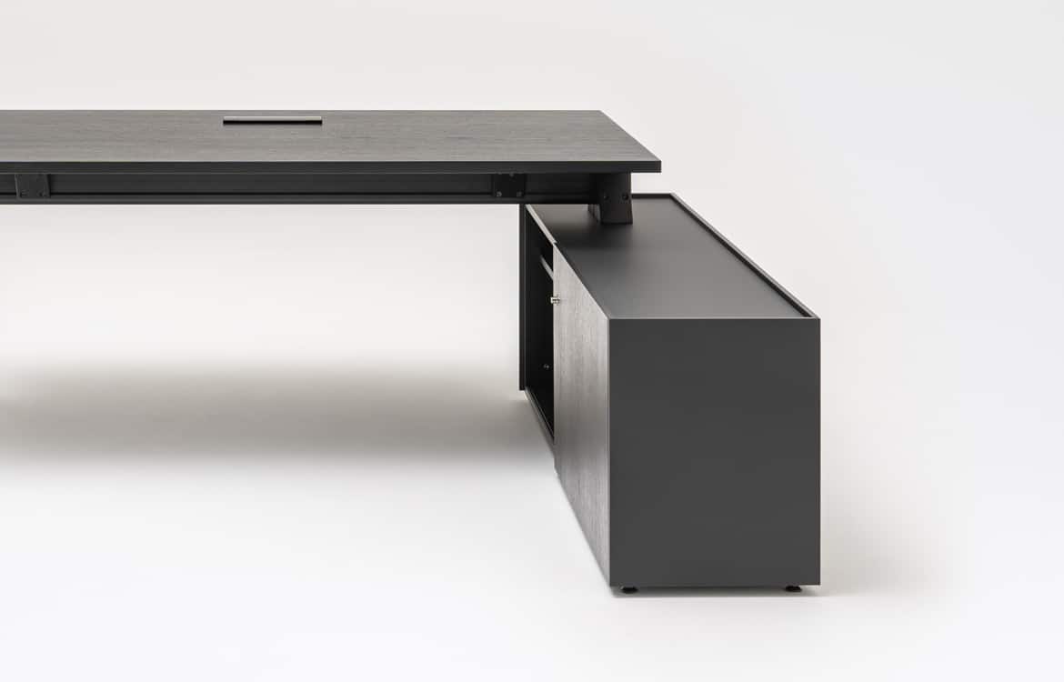 Black executive desk