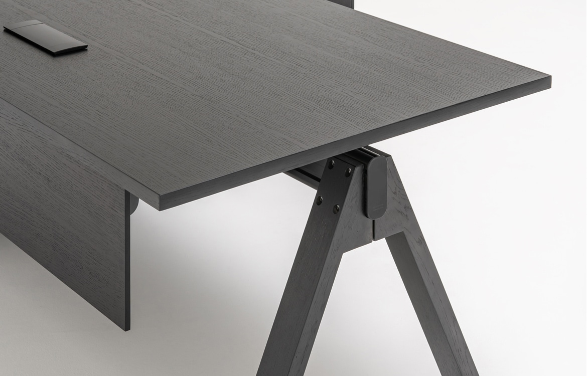 Black executive desk