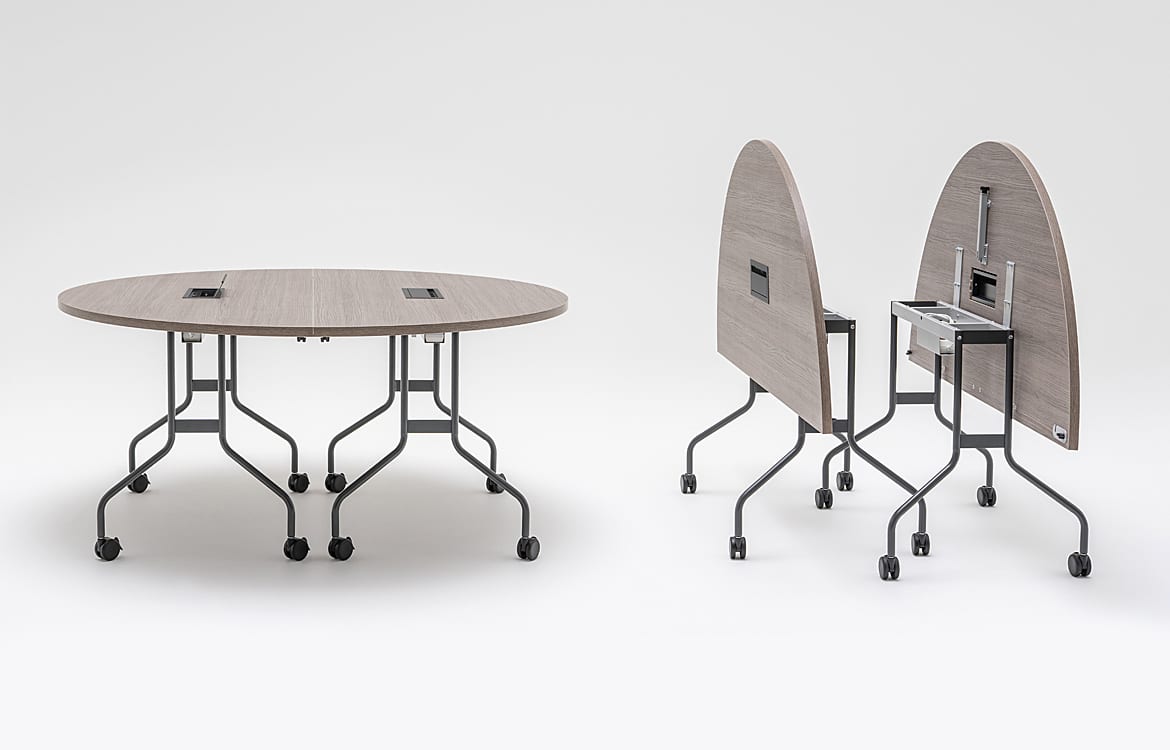 Black foldable school table