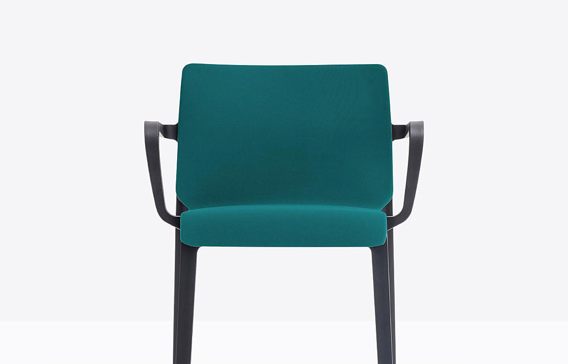 Black green meeting chair