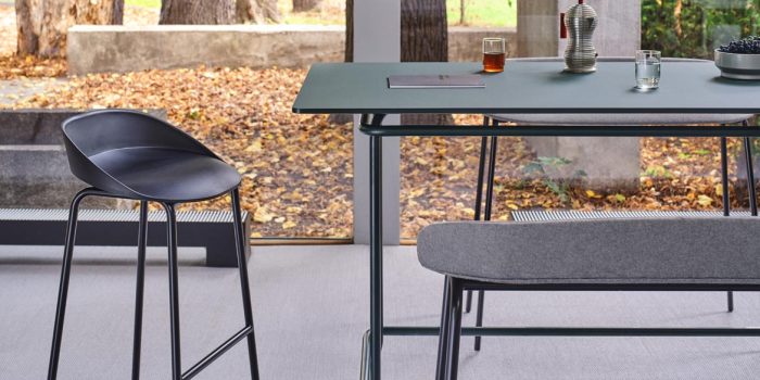 Black office stool