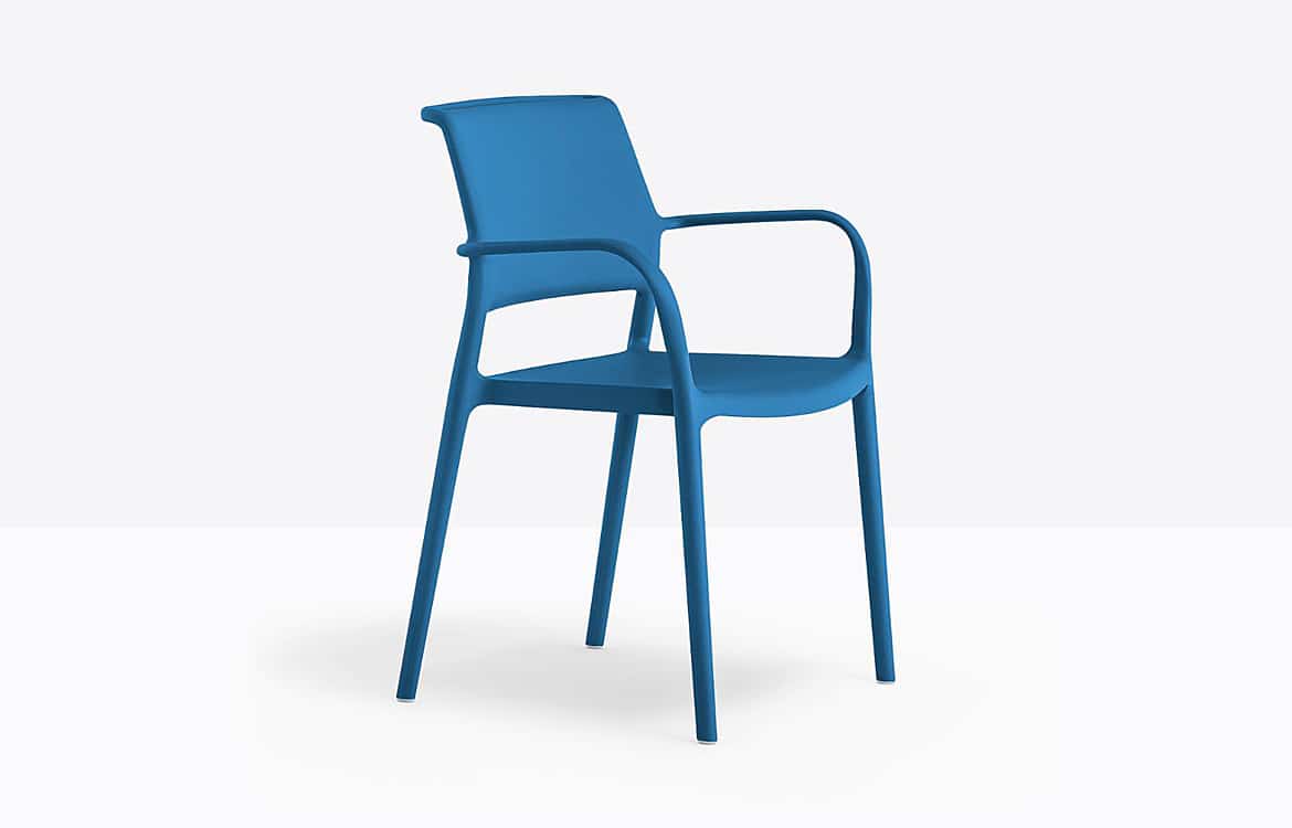 Blue cafe chair
