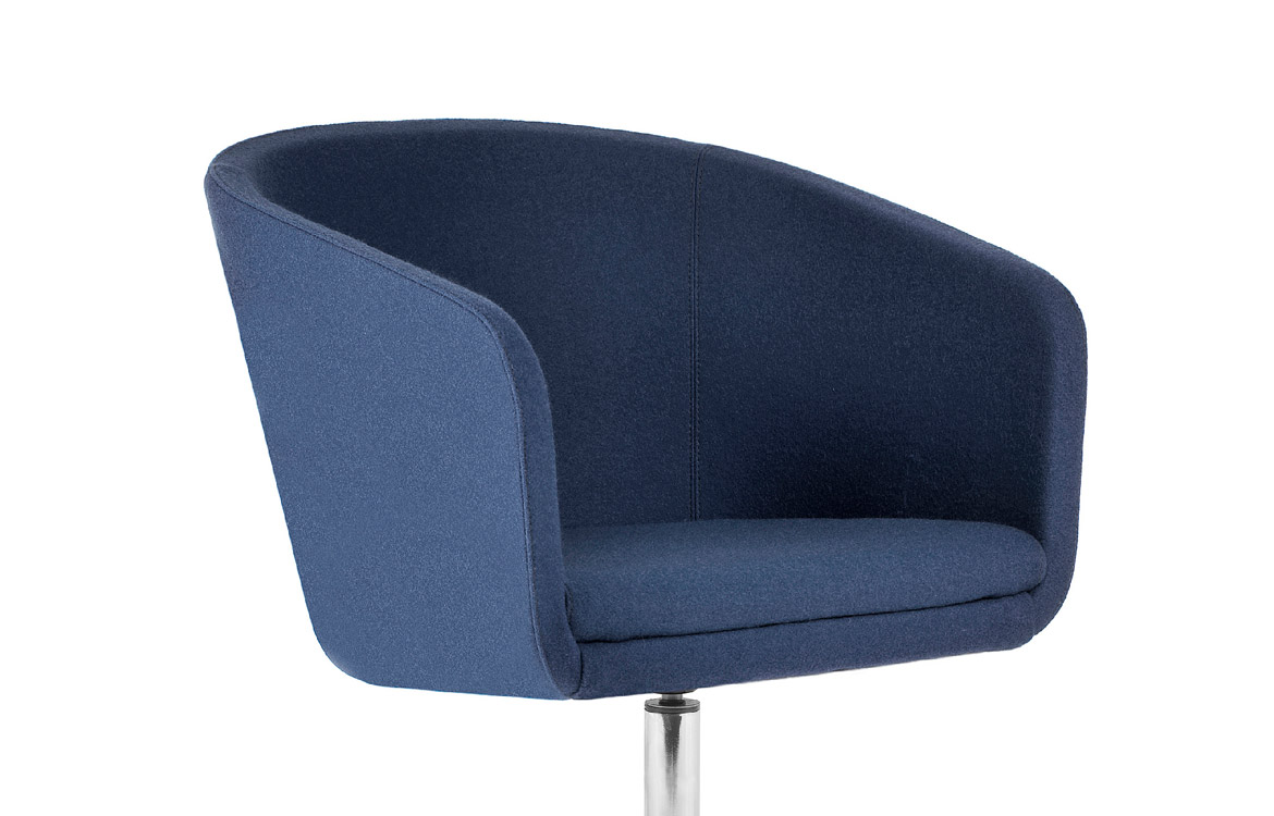 Blue commercial boardroom sled legs