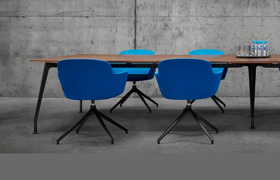Blue meeting chair