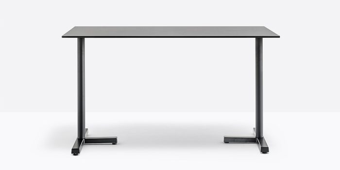 Bold black cafe table