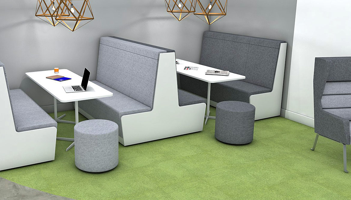 Booth Grey Seating