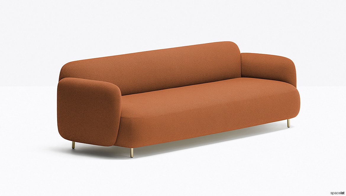 Sofa with Brass Legs