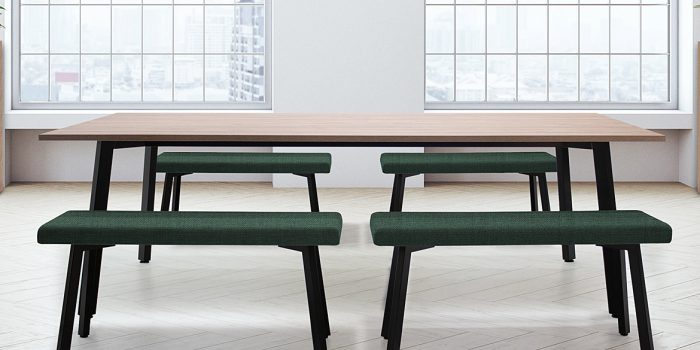 Camp canteen table four benches