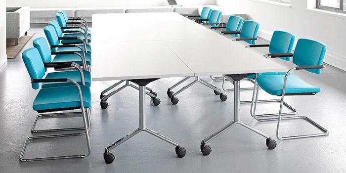 Cantilever meeting chairs