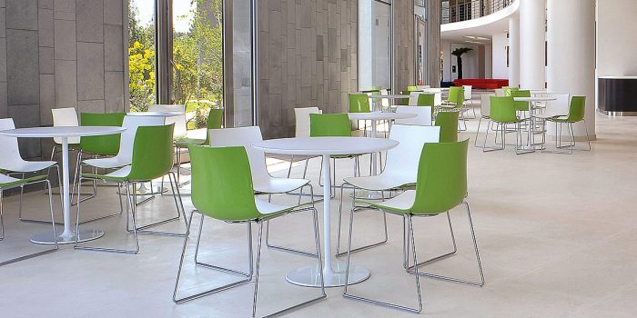 Arper Catifa 46 green cafe chair