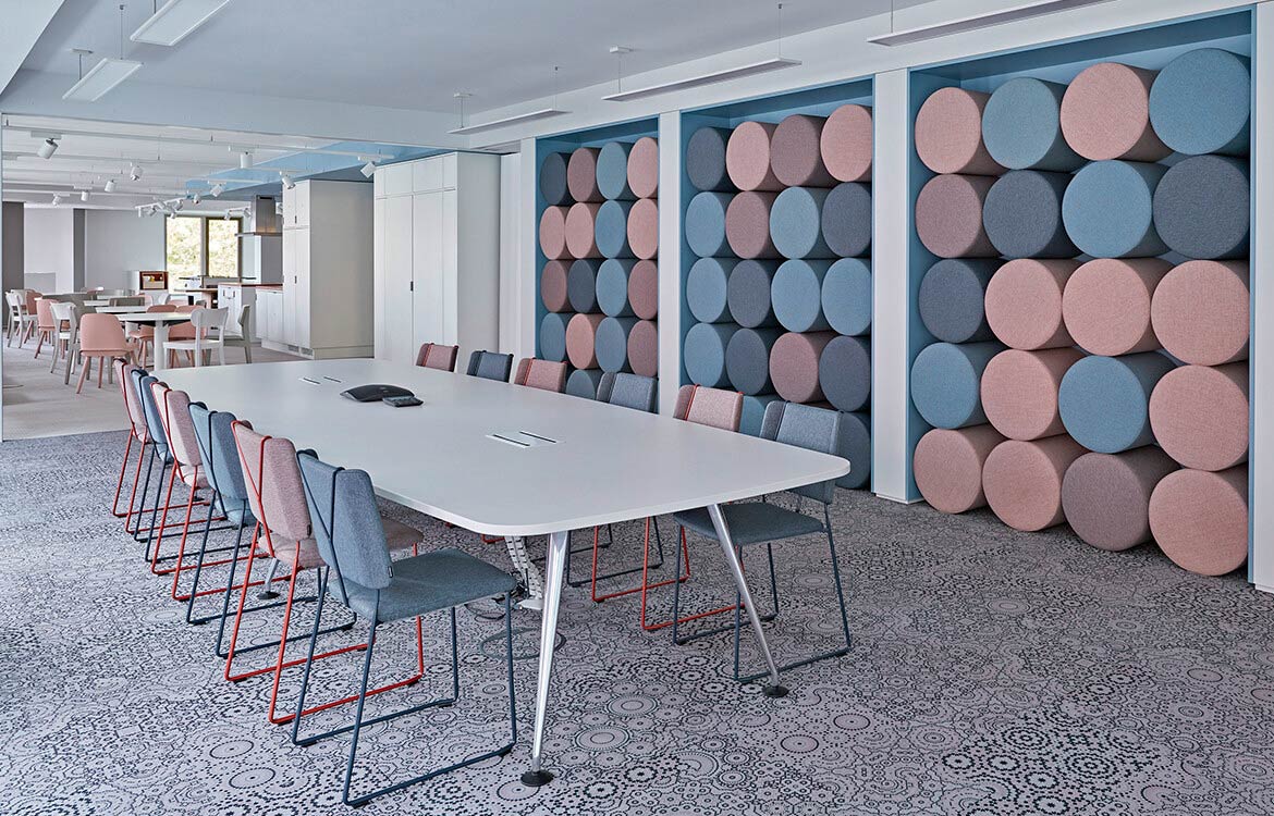 Colourful commercial meeting chair