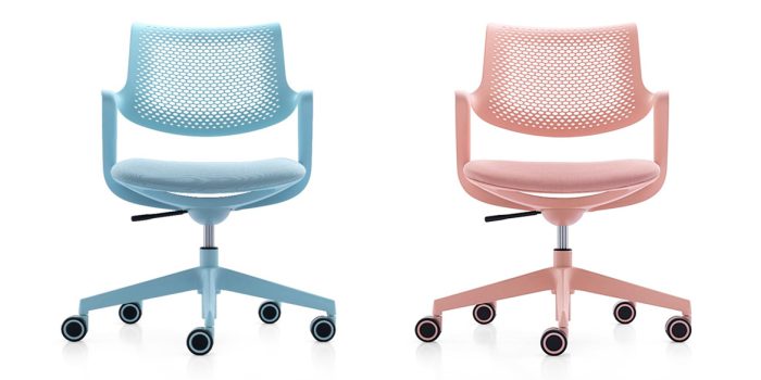 Colourful swivel chair