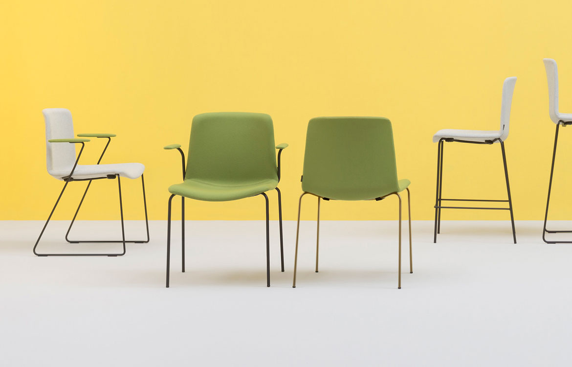 Commercial stacking meeting chair cream