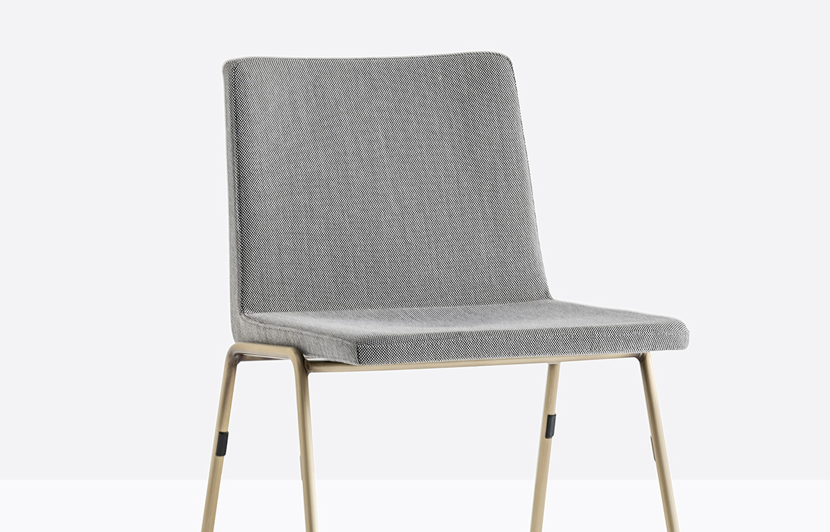 Commercial chair office grey brass