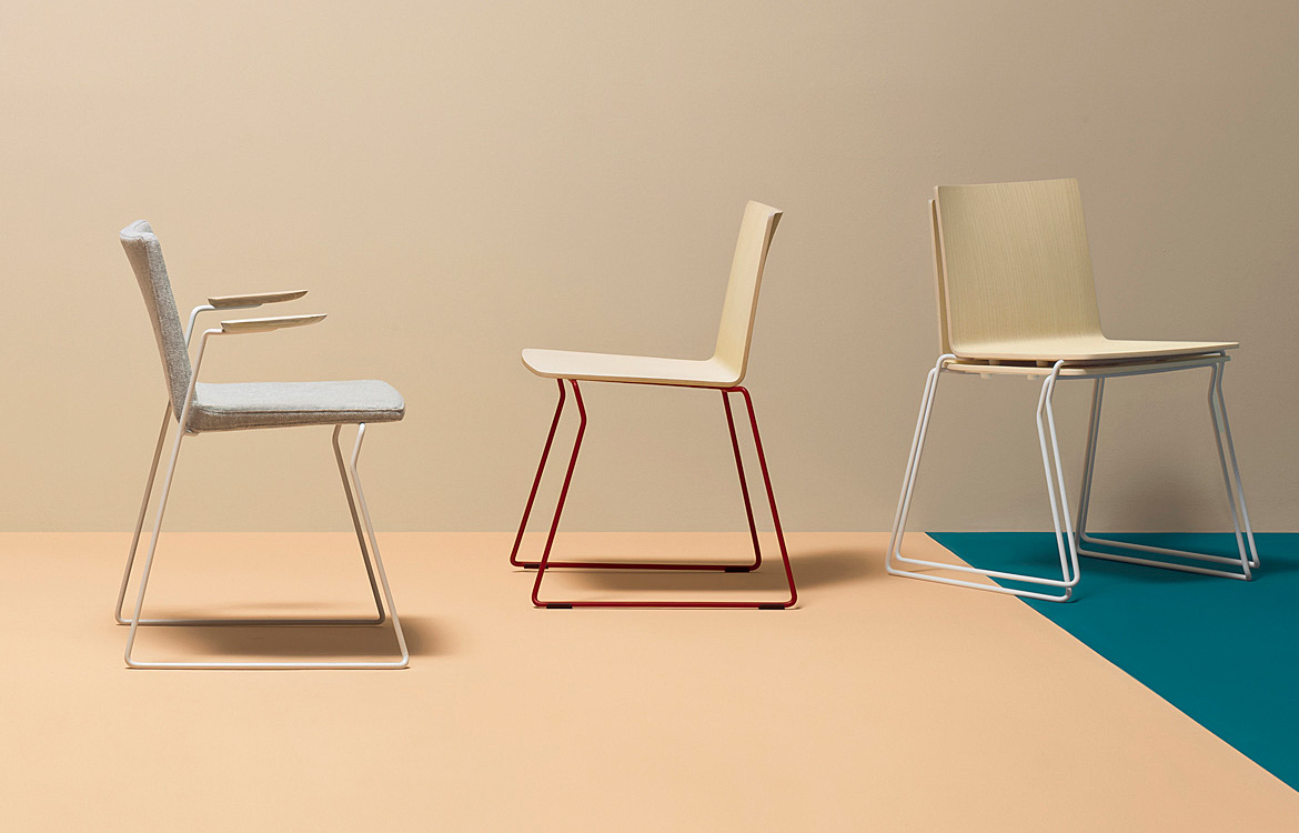 Commercial chair office range sled