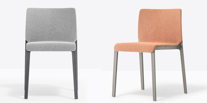 Commercial stacking chair pastel colours