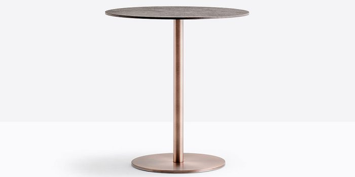 Copper cafe table