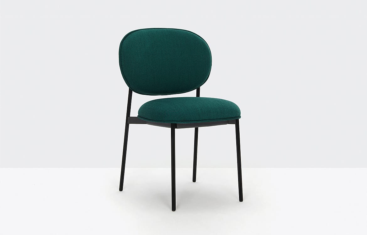 Dark Green Velvet Meeting Chair