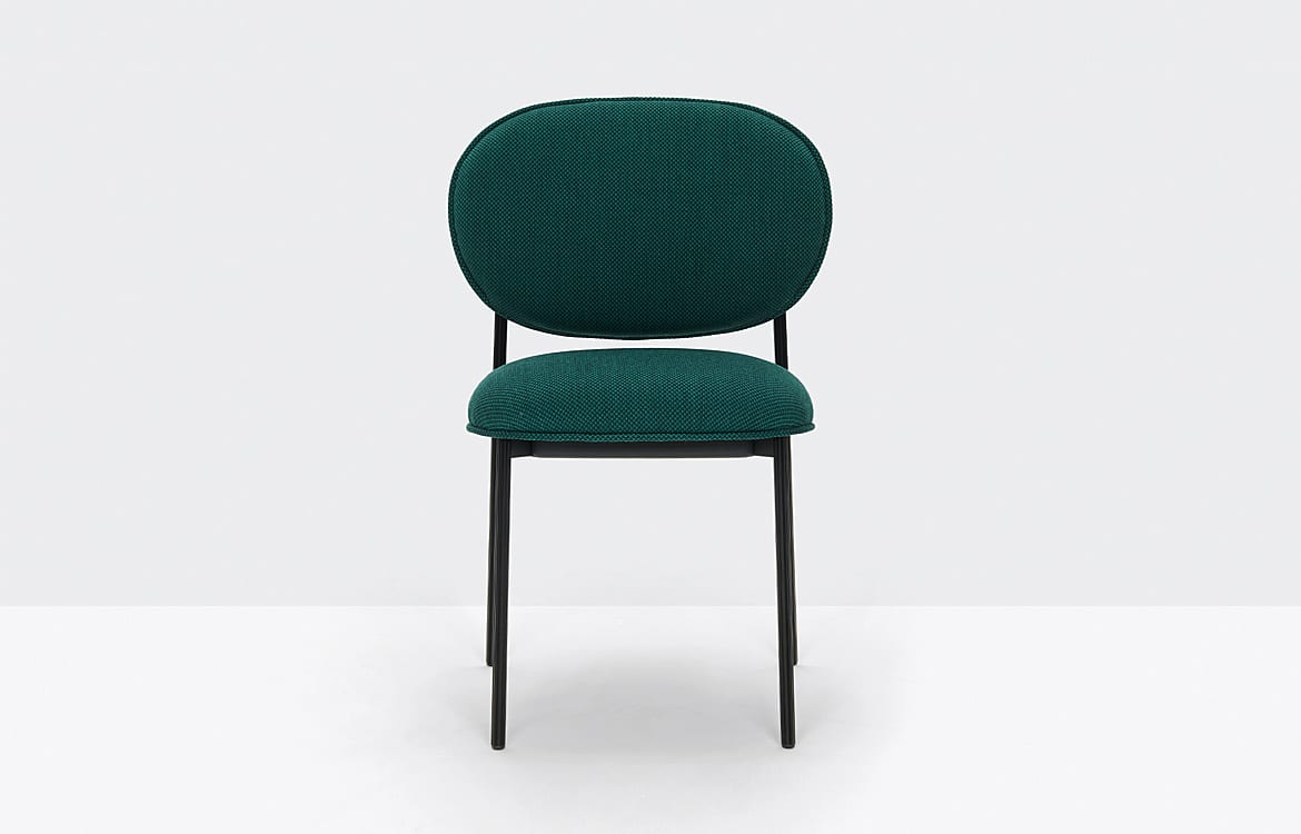 Green Chair with Black Legs