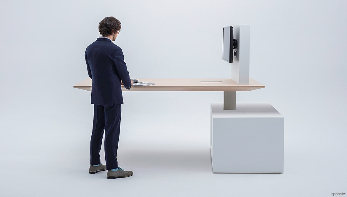 Standing Desk with Screen