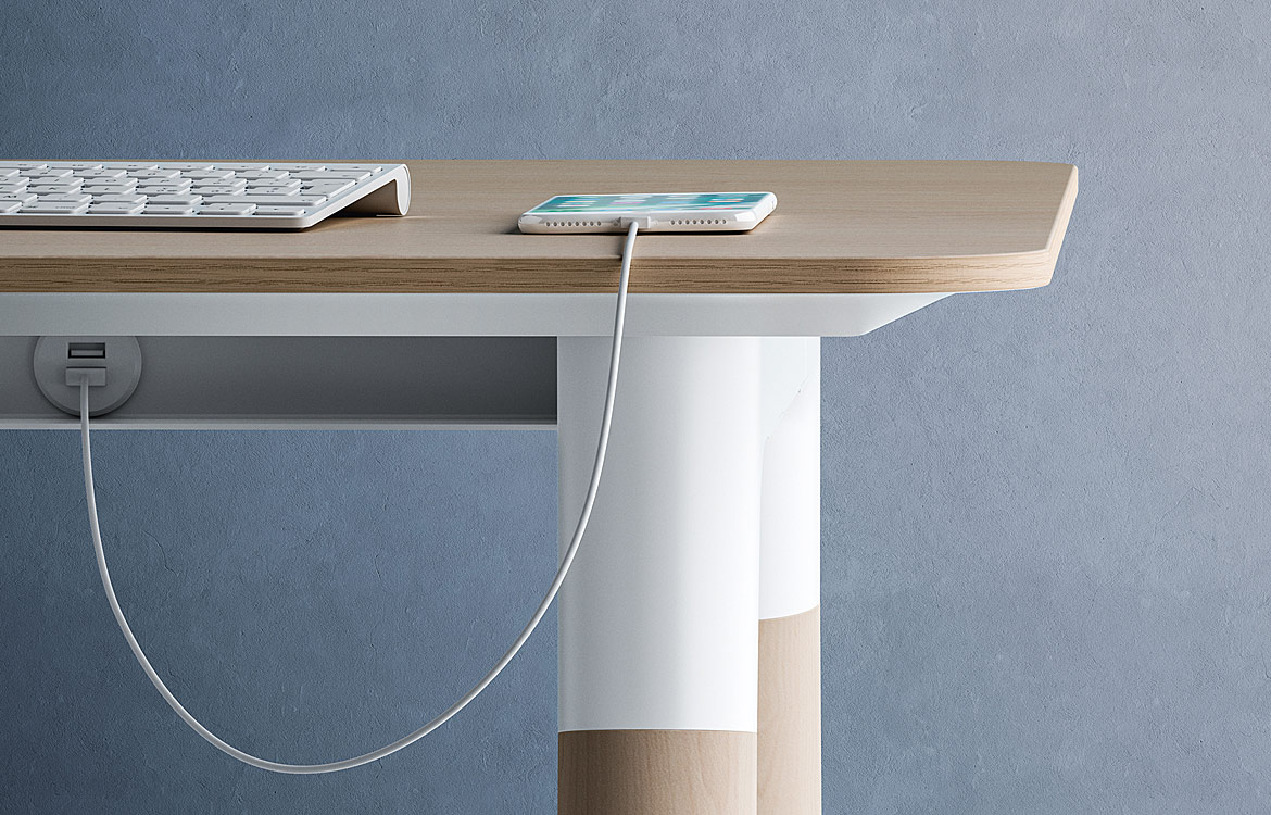 Desk with USB Socket