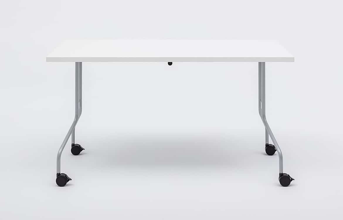 Foldable white table