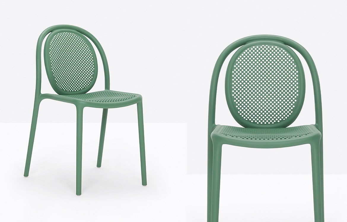 Grass Green Cafe Chair Remind Pedrali