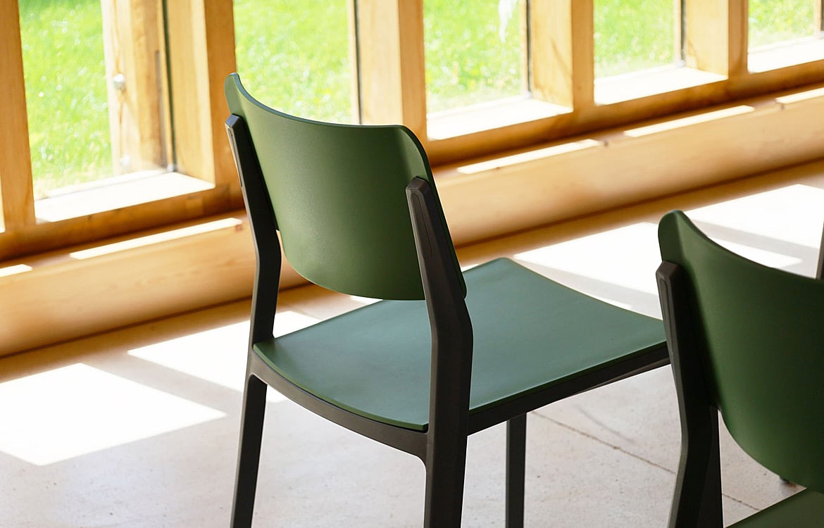 Green grey chair