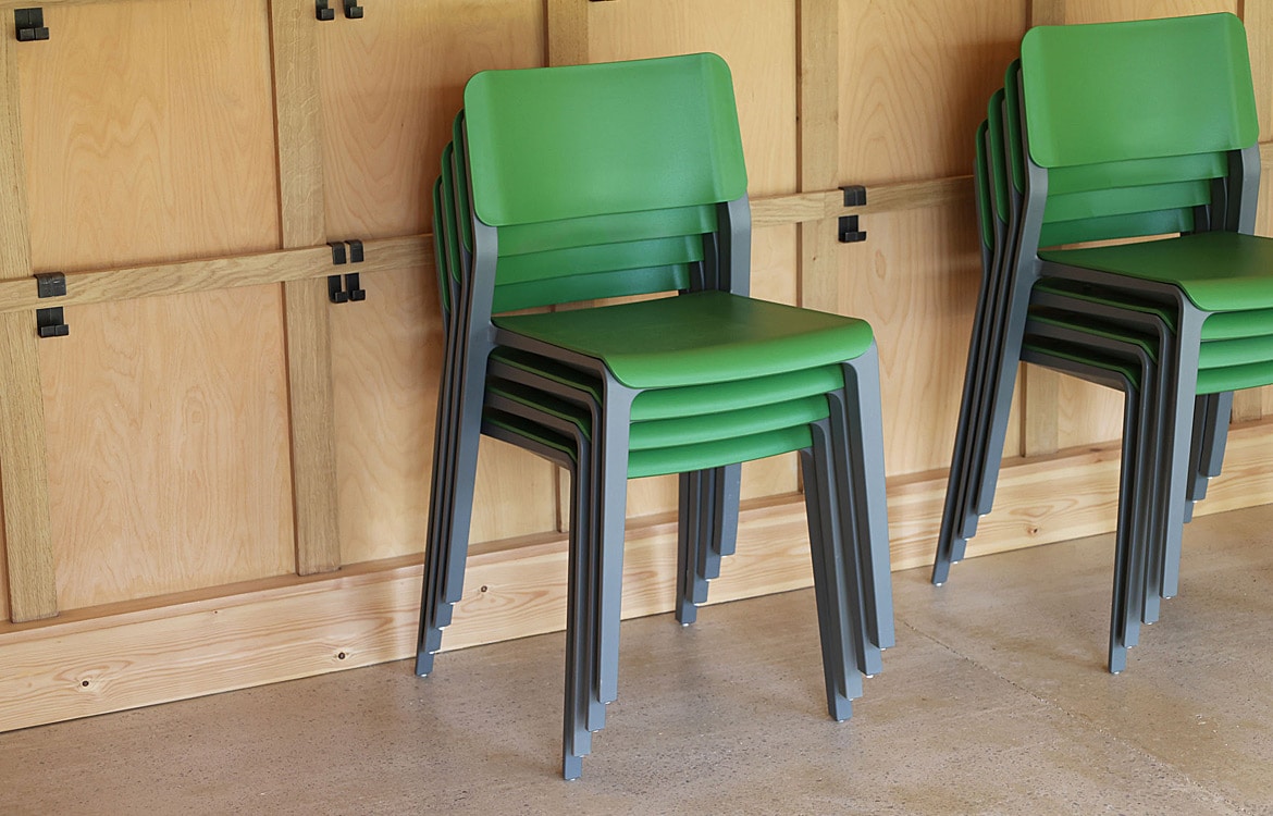 Green grey chair