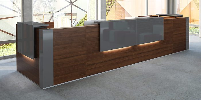 Large Reception Counter Wood