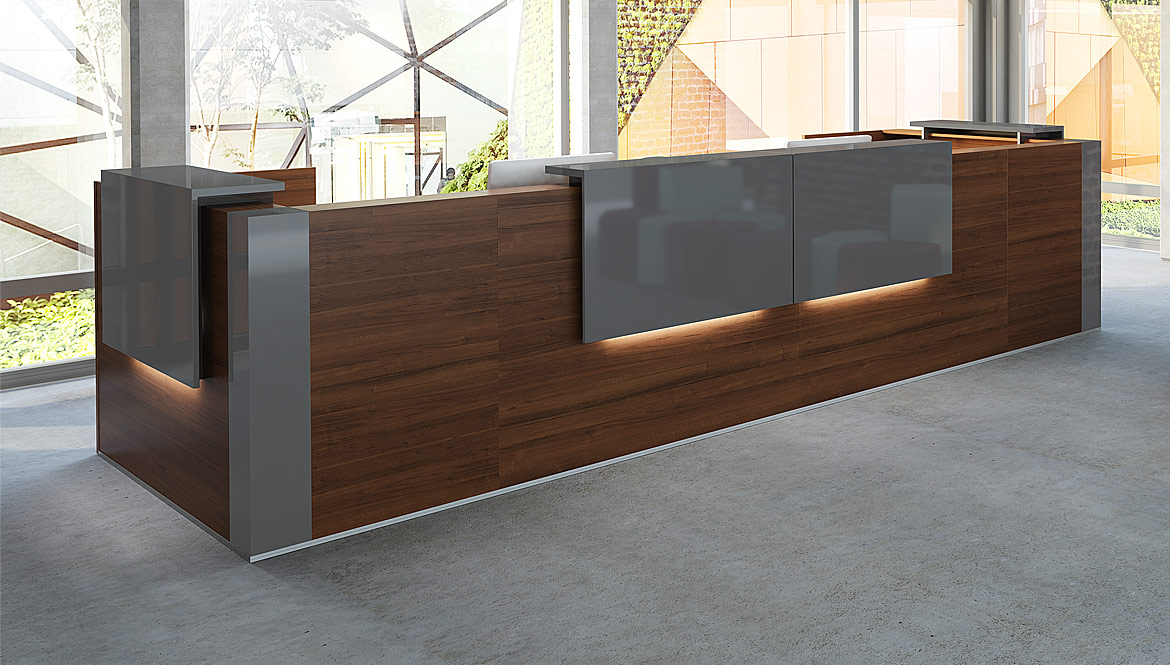 Large Reception Counter Wood