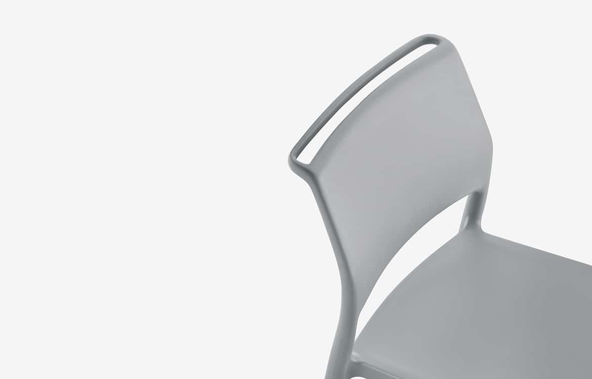 Grey cafe chair