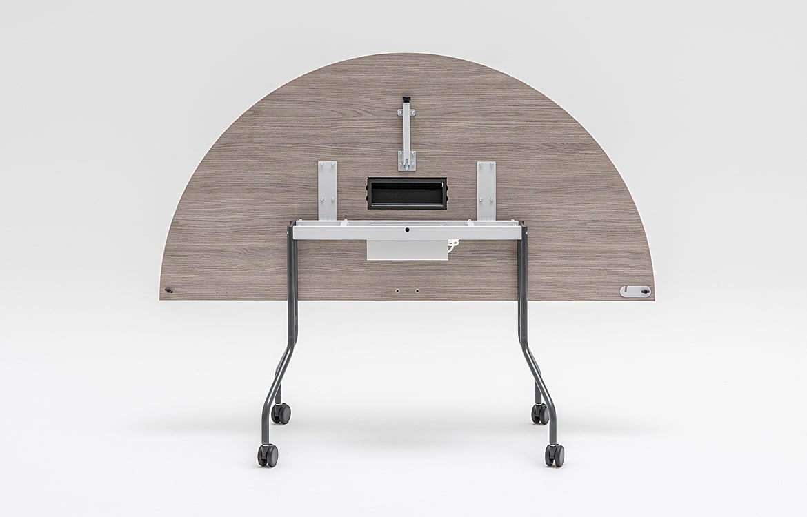 Half moon shaped table