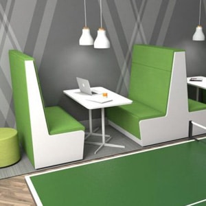 High back meeting booths