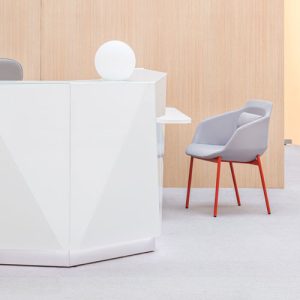 How can I customise my reception desk?