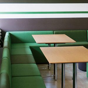 If cubes and individual chairs aren’t suitable for the space
